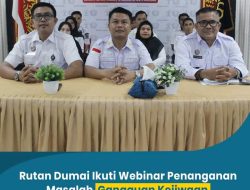 Rutan Dumai Ikuti Webinar Penanganan Masalah Gangguan Kejiwaan di UPT Pemasyarakatan