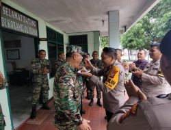 Wujud Sinergitas TNI/Polri, Kapolres Dumai Kunjungi  Markas Dalam Rangka HUT TNI KE-79