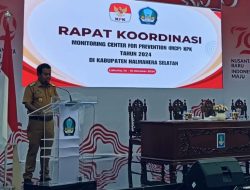 Pjs Bupati Halsel Kadri La Ece Membuka Rapat Koordinasi Monitoring Center For Prevention (MCP) KPK di Kab Halsel 2024