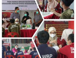 Rutan Dumai Bekerja Sama Dinas Kesehatan Kota Dumai Gelar Screening VCT, IMS Dan TB Paru Terhadap Warga Binaan
