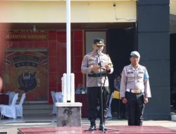 Kapolres Kuansing Pimpin Apel Gelar Pasukan Kesiapsiagaan Pengamanan Pelantikan Presiden dan Wakil Presiden RI