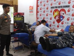 Hari Jadi Humas Polri Ke -73, Humas Polres Dumai Gelar Kegiatan Donor Darah
