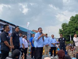Kampanye Terbuka H.Arlan-Frengky Di Kelurahan Wonosari Ribuan Masyarkat Padati Lapangan.