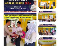 Bangga ! Sat Lantas Polres Kuansing Sosialisasikan Tertib Lalu Lintas di SMP dan SD Dalam Rangka Operasi Zebra Lancang Kuning 2024