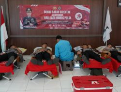 Rayakan HUT ke-73 Humas Polri, Polres Batang Gelar Donor Darah