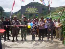 Upacara Penutupan TMMD Pranten Berada Dibawah Lereng Gunung Prau