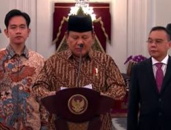 Prabowo Subianto Umumkan Susanan Kabinet Merah Putih