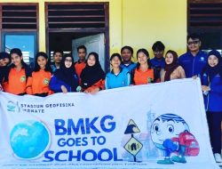BMKG Kota Ternate Lakukan Sosialisasi “Goes To School” Di Halsel