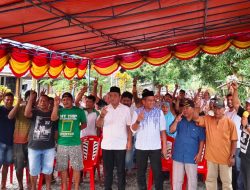 Kampanye Di Desa Panambuang Paslon Rusihan-Muhtar Nomor Urut 2 Komitmen Anggarkan 5 Miliyar Untuk Pasparawi