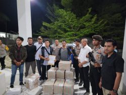 Polres Buteng Mengawal Ketat Logistik Surat Suara Pilkada 2024 Menuju Gudang Kpu