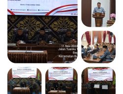 Pjs Walikota Menghadiri Rapat Paripurna Penyampaian Hasil Kerja Pansus B & Bahas 2 Ranperda Tahun 2024 