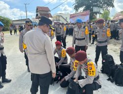 Polres Buteng Gelar Apel Pengesaran Pasukan Untuk Amankan Tps