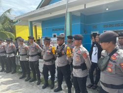 Polres BuTeng Laksanakan Pengamanan Unjuk Rasa Pasca Pungut Hitung Terkendali Dengan Baik