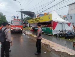 Angin Kencang dan Hujan Deras Angkat Atap Gedung Sarang Walet, Menimpa Posko Terpadu Operasi Lilin di Mamuju