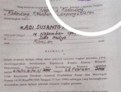 Dugaan Pemalsuan Cap Basah dan Tanda Tangan Lida Hernani dalam Kasus Ijazah Palsu.