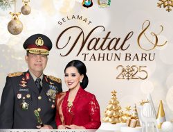 Salam Natal dan Tahun Baru dari Kapolda Sulbar dan Ketua Bhayangkari untuk Masyarakat Sulbar 