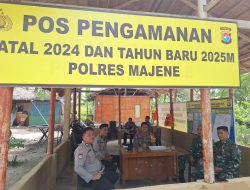Personel Operasi Lilin Tingkatkan Keamanan Objek Wisata di Majene Selama Libur Nataru
