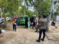 Operasi Lilin 2024: Personel Polres Majene dan TNI Amankan Objek Wisata Selama Libur Nataru
