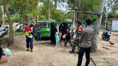Operasi Lilin 2024: Personel Polres Majene dan TNI Amankan Objek Wisata Selama Libur Nataru