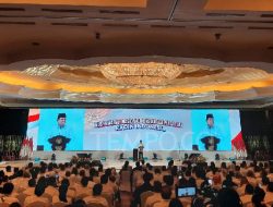 Presiden Prabowo Subianto Bersama Menteri Kabinet Merah Putih Hadiri Munas Kadin