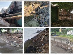 Cuaca Buruk Beberapa Waktu Lalu Melanda Halmahera Selatan, Talut Penahan Ombak dan Rumah Warga di Desa Samo Rusak Parah