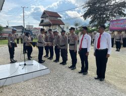 Polres Buteng Gelar Upacara Koprs Rapor Kenaikan Pangkat Dan Pemberian Penghargaan Kepada Personel Yang Berpretasi