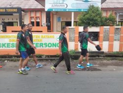 Jaga Stamina Kesehatan, Anggota Laksanakan Olah Raga Setelah Apel Pagi