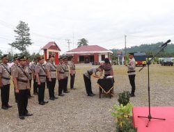 Kapolres Mamuju Tengah AKBP Hengky K. Abadi, S.H., S.I.K Pimpin Upacara Serah Terima Jabatan