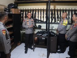 Kapolres Polman Terima Kunjungan Monitoring dan Evaluasi Ketahanan Pangan serta Pengecekan Senpi dari Tim Itwasum Polri