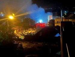 Diduga Sebuah Mobil Pick Up Memuat BBM Ilegal Terbakar, Empat Rumah Warga di BaubauHangus