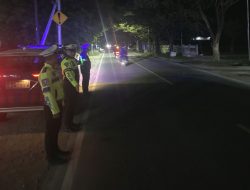 Patroli Blue Light Satlantas Polres Majene untuk Antisipasi Kejahatan Jalanan