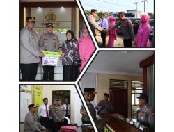 Kapolres Dumai AKBP Hardi Dinata H, S.I.K, M.M & Pengurus Bhayangkari Lakukan Kunjungan Kerja Ke Polsek Bukit Kapur