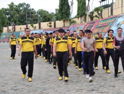 Keseruan Akhir Pekan, Polres Tanggamus Gelar Olah Raga Bersama