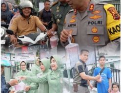 Berkah Ramadhan Kodim 0417/Kerinci Bersinergi Bersama Polres Kerinci  Berbagai Takjil Kepada Masyarakat 