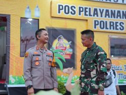 Sinergitas TNI/POLRI, Dandim dan Kapolres Batang Cek Kesiapan Posko Pam Ketupat Candi 2025