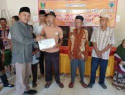 Pekon Sinar Sekampung Kecamatan Air Nanigan Salurkan BLT DD kepada 29 Penerima KPM.