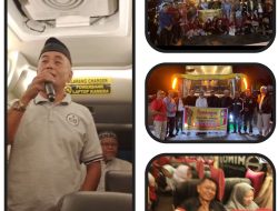 Ketua DPD KBJR Dumai H.Huzaini Alataf,SH Dt Malano Bagading Ameh Melepas Keberangkatan Rombongan Acara Copdar Ke Sumatera Barat.