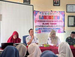 Puskesmas Pelompek Menggelar Launching Pemeriksaan Kesehatan Gratis