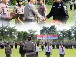 Polres Ogan Ilir Laksanakan Upacara Pemberian Penghargaan kepada Personel yang Berprestasi