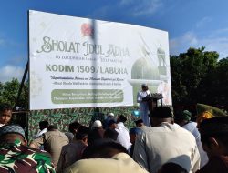 Sholat Idul Adha di Kodim 1509/Labuha: Menyatukan Iman, Menghidupkan Nilai Pengorbanan
