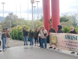 Aksi Solidaritas Ormas Dukung Pergerakan Gabungan LSM Sungai Penuh/ Kerinci AWASI Jambi Gelar Aksi Damai Di Kantor Walikota 