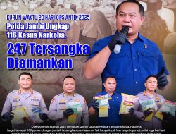 Kembali Polda Jambi  Bongkar Ratusan Kasus Narkotika Dalam Waktu Singkat