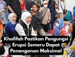 Khofifah Pastikan Pengungsi Erupsi Semeru Dapat Penanganan Maksimal