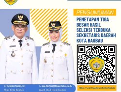 Pansel Umumkan Tiga Terbaik Calon Sekda Kota Baubau