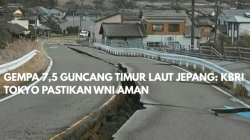 GEMPA 7,5 GUNCANG TIMUR LAUT JEPANG