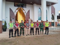 Kapolsek Muara Padang Amankan Kegiatan Ibadah Perayaan Natal Tahun 2025