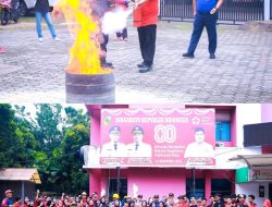 ‎Damkar Pekanbaru Latih Relawan PMI Cegah Terjadi Potensi Kebakaran  ‎