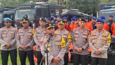 Pintu Air Koto Panjang Dibuka, Kapolda Riau Siagakan Pasukan Antisipasi Banjir