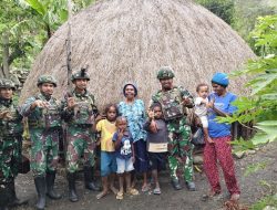 Kepedulian Binter Satgas Yonif 521/DY sebagai Wujud Kedekatan dengan Masyarakat Papua di Wilayah Penugasan 