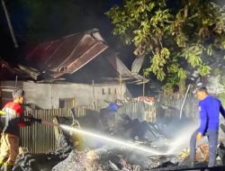 Tiga Rumah Warga di Takatidung Polewali Ludes Terbakar, Kerugian Ditaksir Ratusan Juta Rupiah